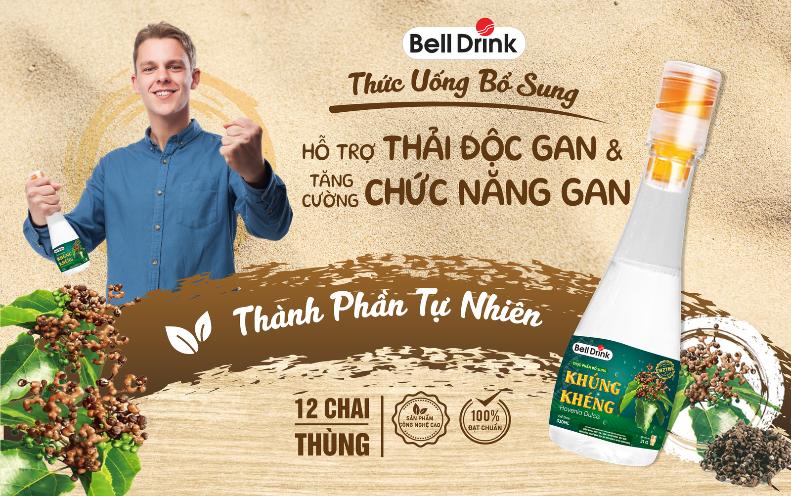 Nước Khúng Khéng Bell Drink – Giải pháp tự nhiên hỗ trợ phục hồi chứng năng gan 