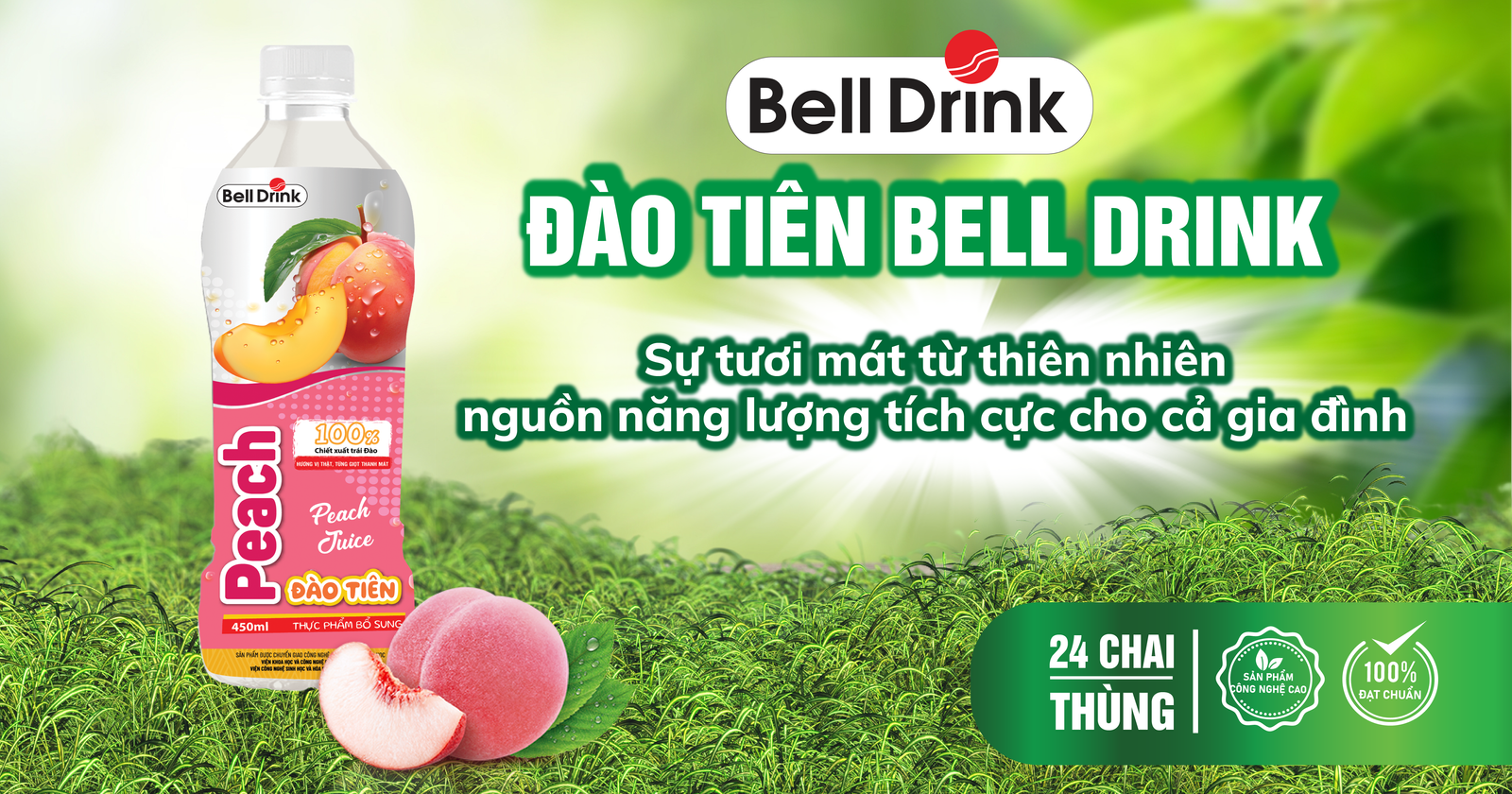 Đào Tiên Bell Drink – Sự tươi mát từ thiên nhiên, nguồn năng lượng tích cực cho cả gia đình