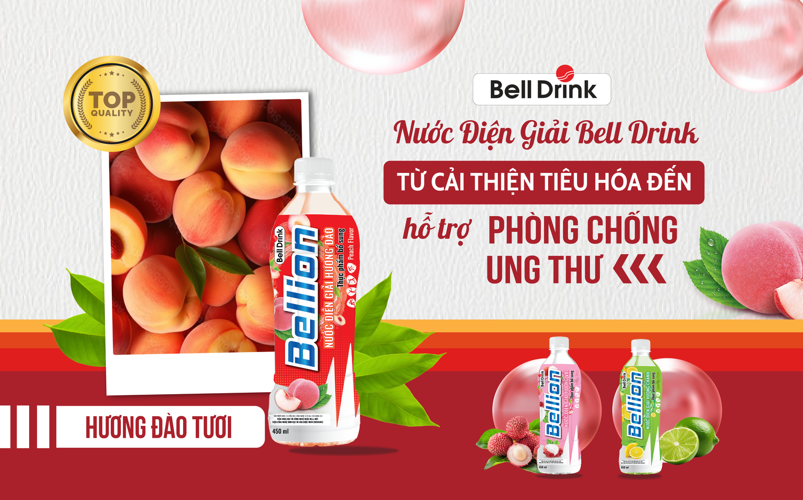 Nước Điện Giải Bell Drink: Từ cải thiện tiêu hóa đến hỗ trợ phòng chống ung thư